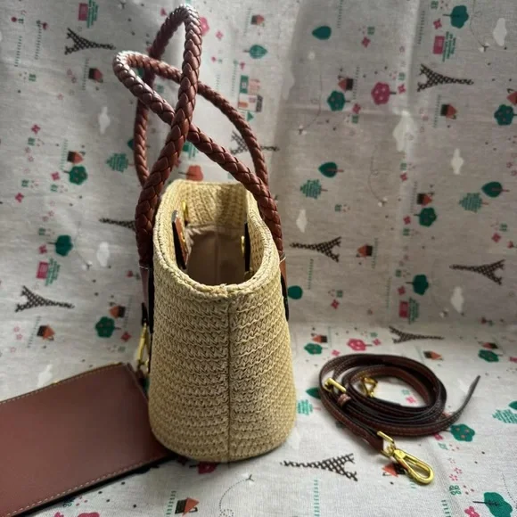 Miu Miu Natural Straw Basket Bag